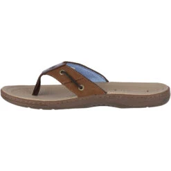 Sperry Top-Sider Men's Baitfish Flip-Flops Brown / Buc / Brown -Sperry Top-Sider Sales 1048735 180