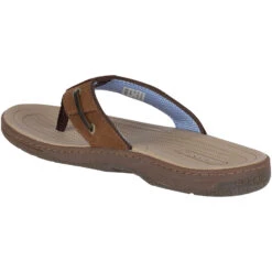 Sperry Top-Sider Men's Baitfish Flip-Flops Brown / Buc / Brown -Sperry Top-Sider Sales 1048735 225