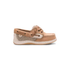 Sperry Top-Sider Big Kid's Songfish Junior Boat Shoe Linen / Oat