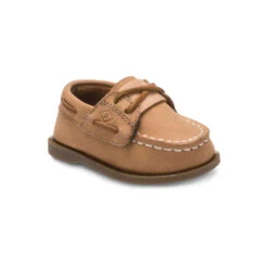 Sperry Top-Sider Little Kid's Authentic Original™ Crib Hook & Loop Boat Shoe Sahara -Sperry Top-Sider Sales PB59776 AOCribJr Sahara F18 1 77