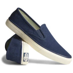Sperry Top-Sider Unisex Cloud Slip On Deck Sneaker Navy -Sperry Top-Sider Sales S18 E Cloud Pairs STS17601 view 2 04