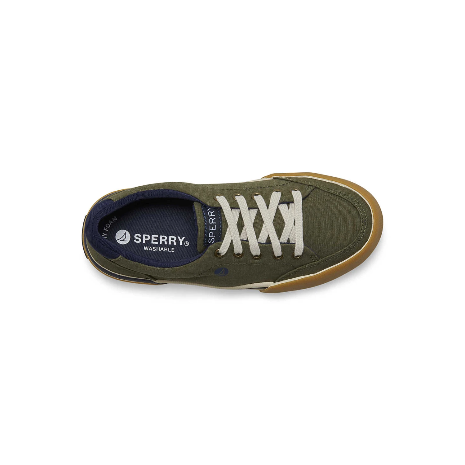 Sperry Top-Sider Big Kid's Harbor Tide Washable Sneaker Olive 6 Sperry Top-Sider Big Kid's Harbor Tide Washable Sneaker Olive - Image 4