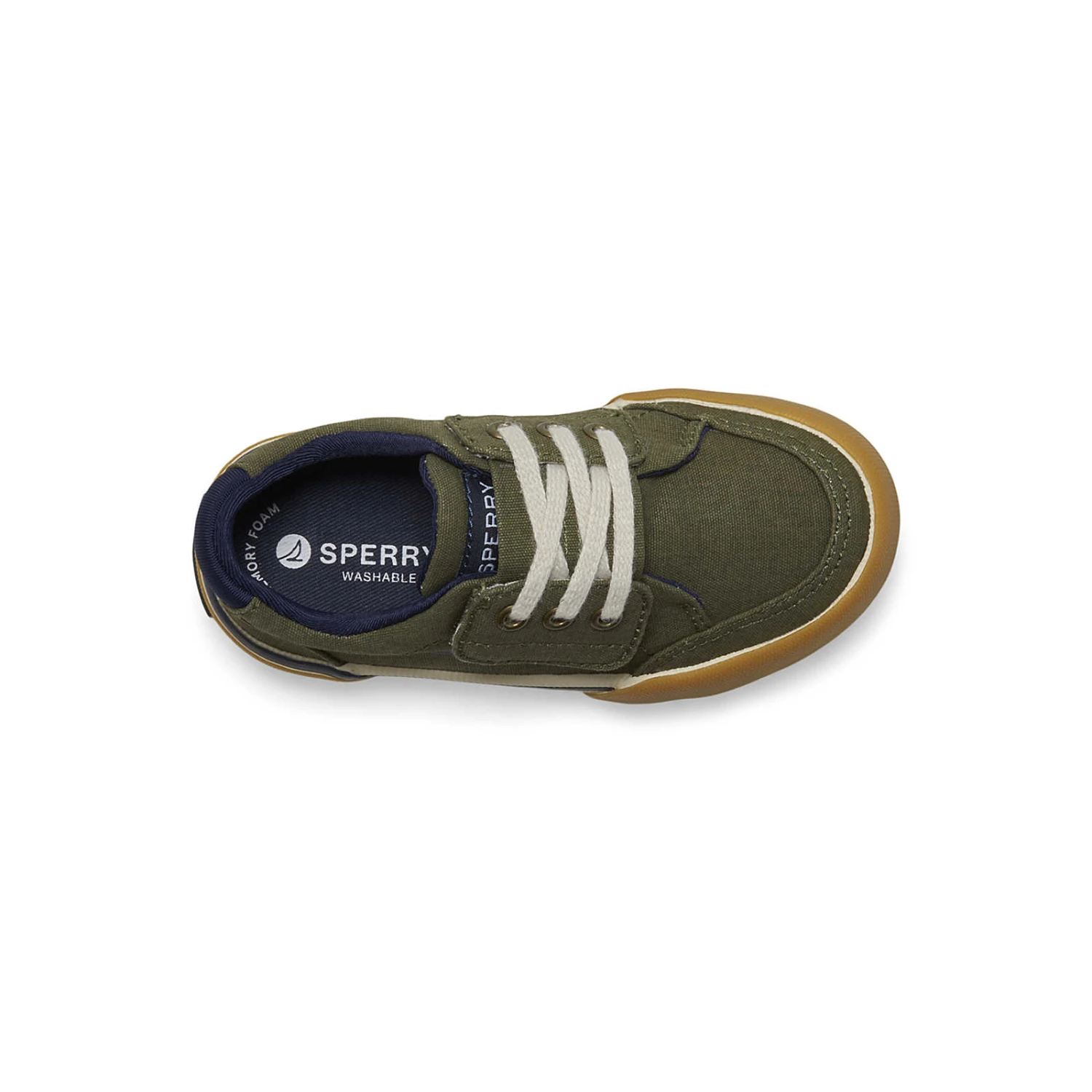 Sperry Top-Sider Little Kid's Harbor Tide Junior Washable Sneaker Olive 7 Sperry Top-Sider Little Kid's Harbor Tide Junior Washable Sneaker Olive - Image 5