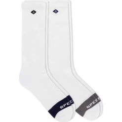 Sperry Top-Sider Men's Cotton Crew 2-Pack Sock White Assorted