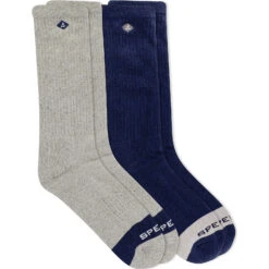 Sperry Top-Sider Men's Cotton Crew 2-Pack Sock Grey Marled Assorted