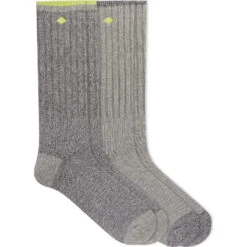 Sperry Top-Sider Men's Boot 2-Pack Crew Sock Grey Heather