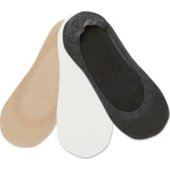 Sperry Top-Sider Women's Mesh Loafer 3-Pack Liner Black Assorted