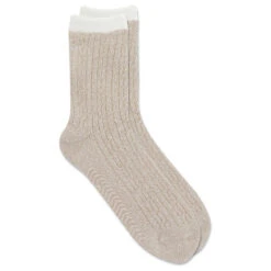 Sperry Top-Sider Women's Cable Knit Cabin Cozy Sock Oatmeal