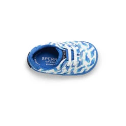 Sperry Top-Sider Little Kid's Spinnaker Crib Junior Washable Sneaker White/Blue -Sperry Top-Sider Sales STI265875 TOP