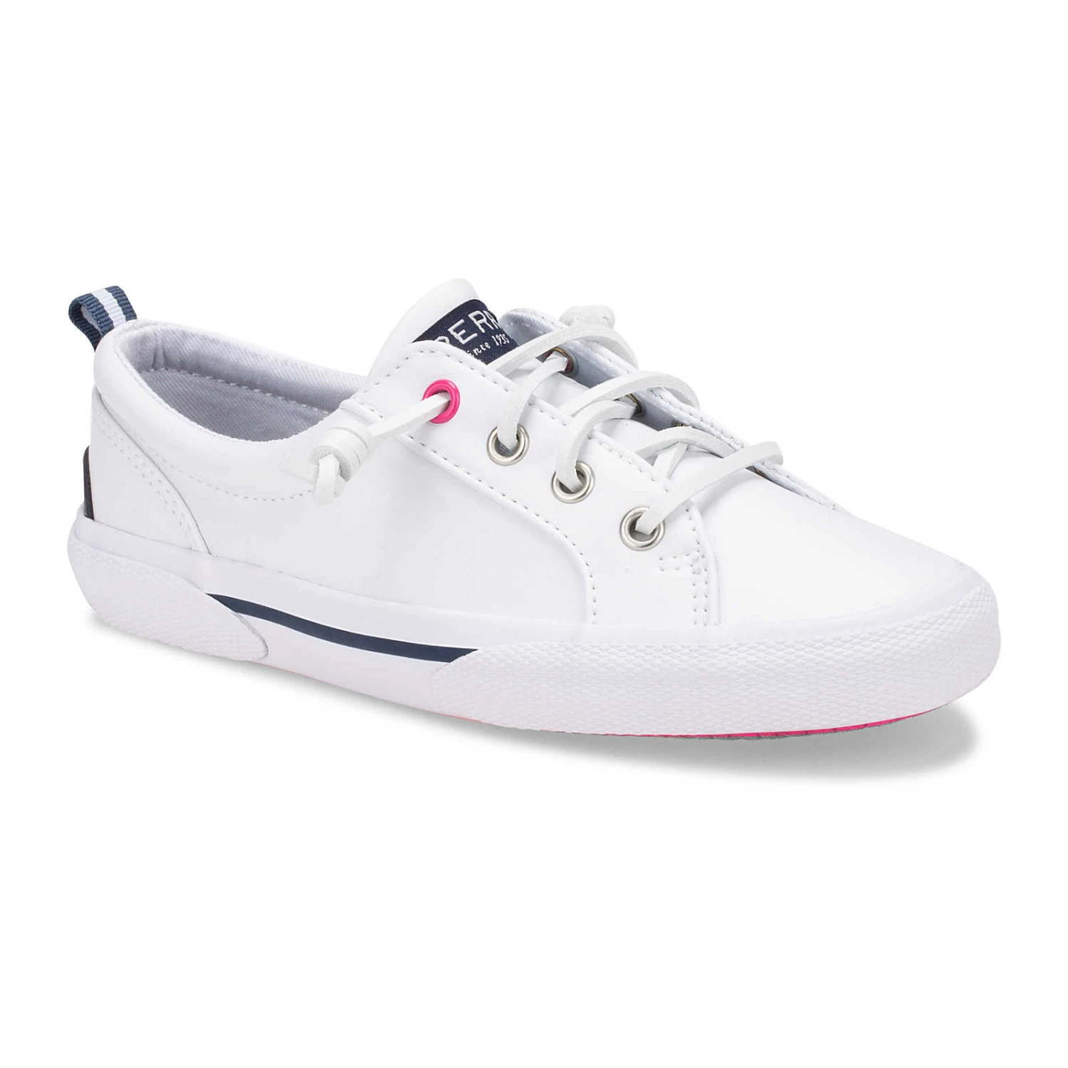 Sperry Top-Sider Big Kid's Pier Wave Sneaker White 4 Sperry Top-Sider Big Kid's Pier Wave Sneaker White - Image 2