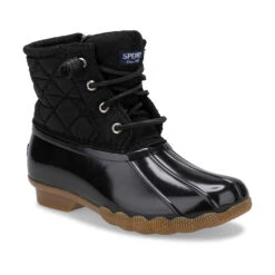 Sperry Top-Sider Big Kid's Saltwater Nylon Quilt Duck Boot Black -Sperry Top-Sider Sales STK STK163618 Saltwater 093019 AW20 01 77