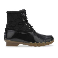 Sperry Top-Sider Big Kid's Saltwater Nylon Quilt Duck Boot Black