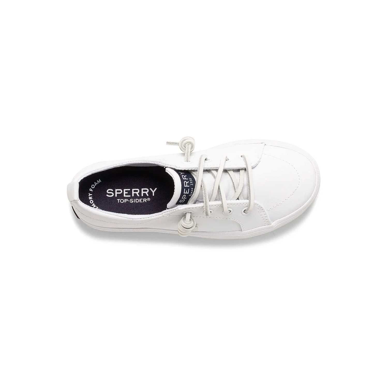 Sperry Top-Sider Little Kid's Crest Vibe Junior Sneaker All White 6 Sperry Top-Sider Little Kid's Crest Vibe Junior Sneaker All White - Image 4