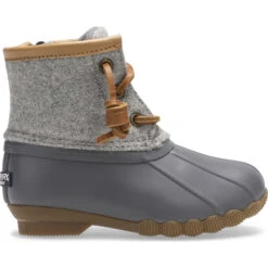 Sperry Top-Sider Little Kid's Saltwater Wool Duck Boot Grey