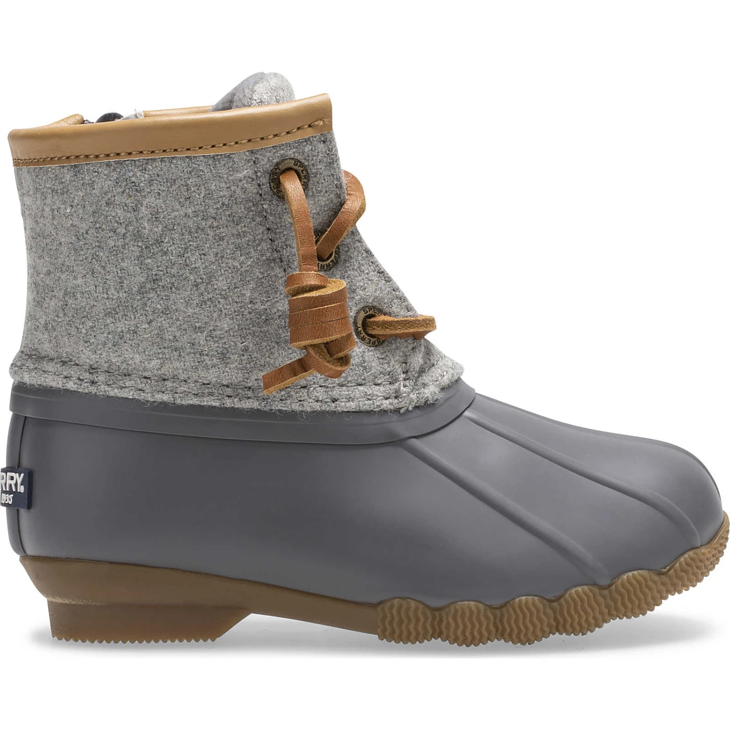 Sperry Top-Sider Little Kid's Saltwater Wool Duck Boot Grey 3 Sperry Top-Sider Little Kid's Saltwater Wool Duck Boot Grey