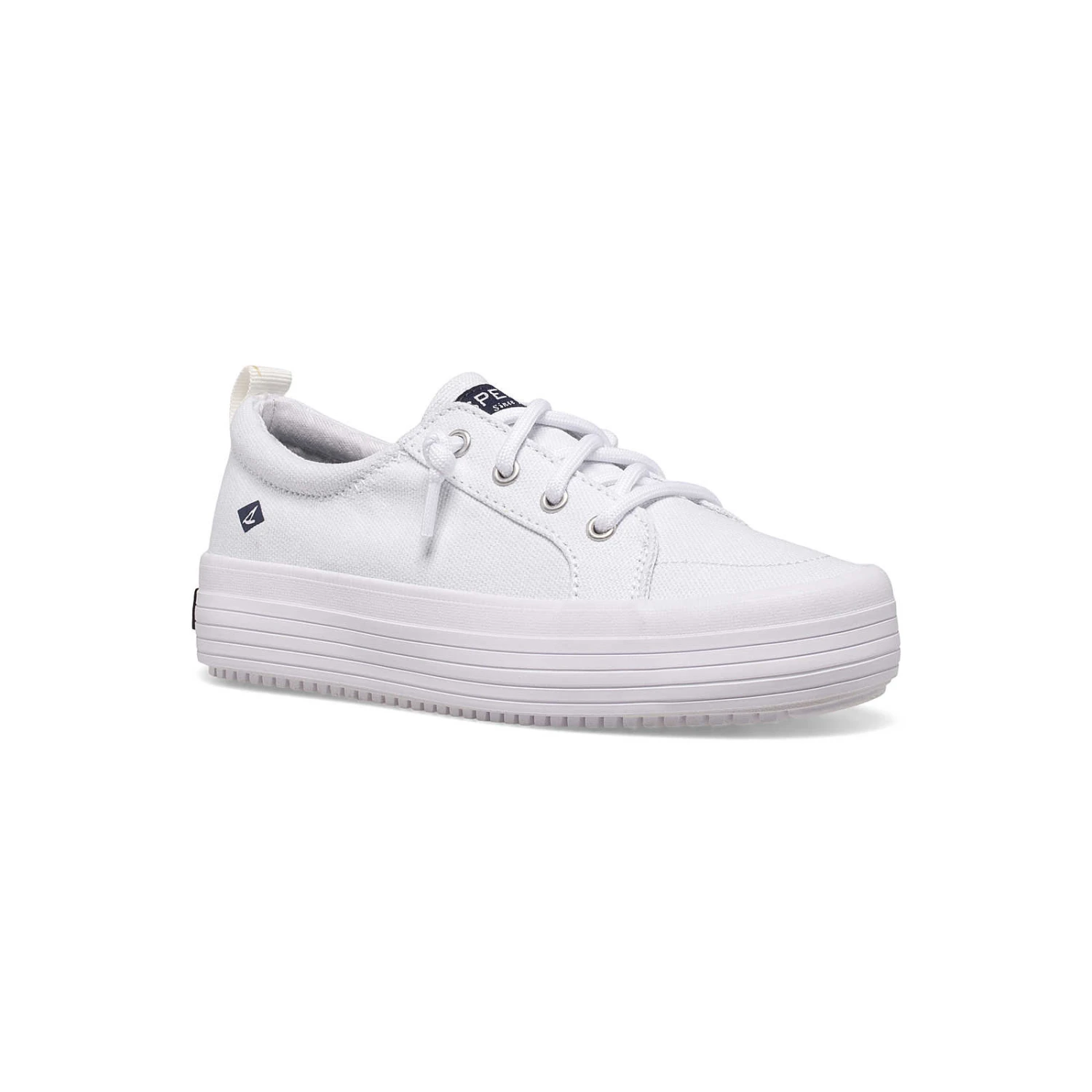 Sperry Top-Sider Big Kid's Crest Vibe Platform Sneaker White 4 Sperry Top-Sider Big Kid's Crest Vibe Platform Sneaker White - Image 2