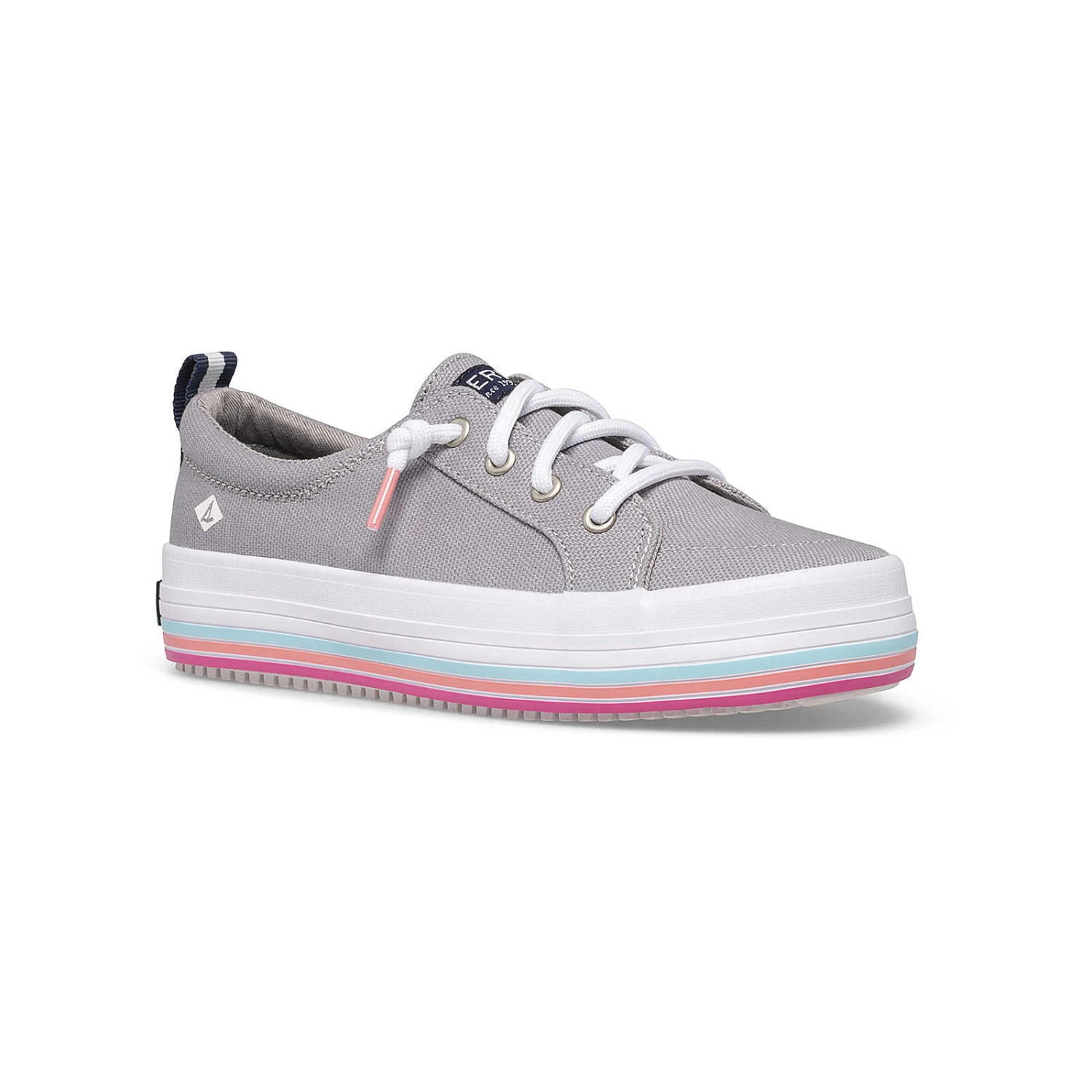 Sperry Top-Sider Big Kid's Crest Vibe Platform Sneaker Grey 4 Sperry Top-Sider Big Kid's Crest Vibe Platform Sneaker Grey - Image 2