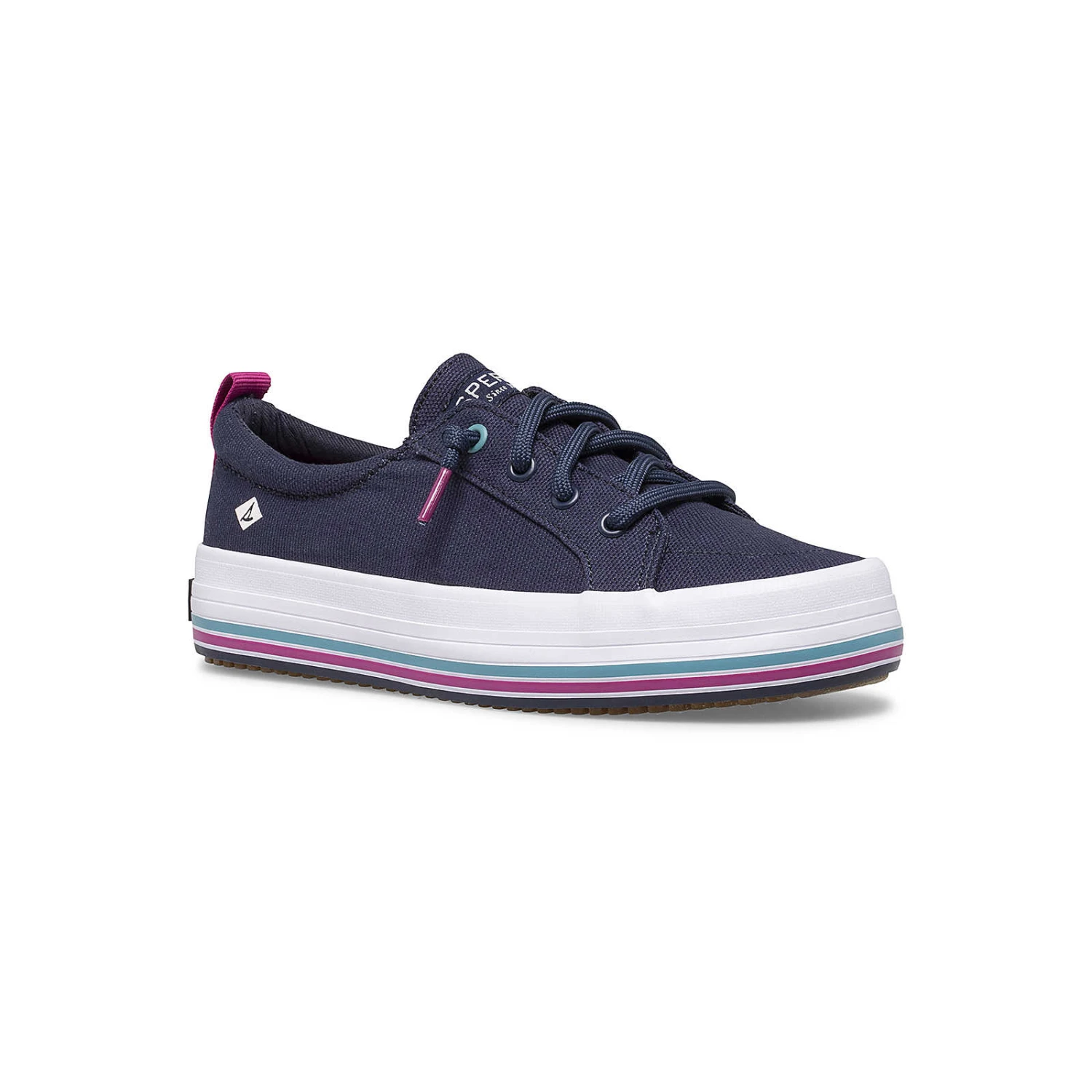 Sperry Top-Sider Big Kid's Crest Vibe Platform Sneaker Navy 4 Sperry Top-Sider Big Kid's Crest Vibe Platform Sneaker Navy - Image 2