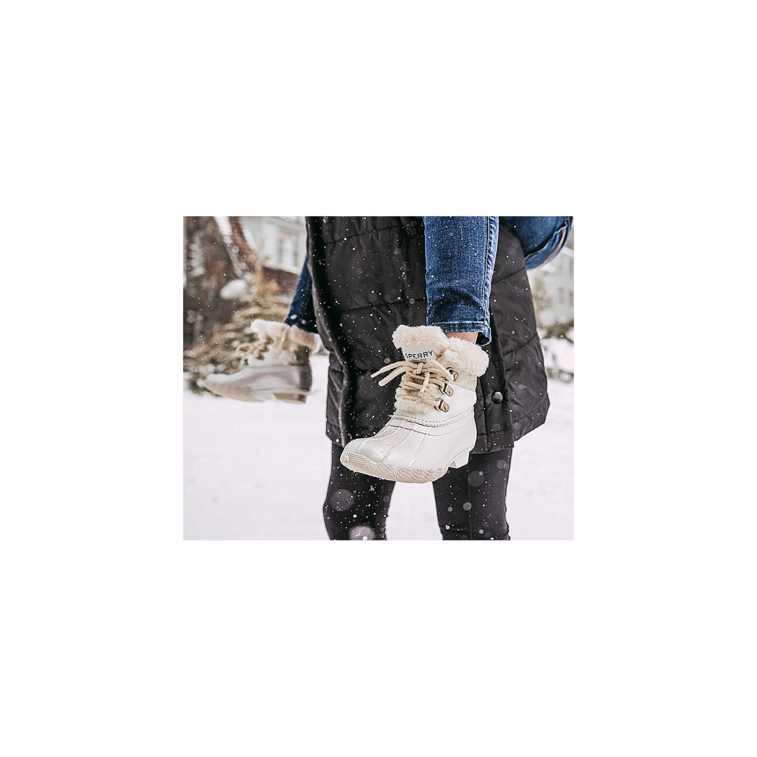 Sperry Top-Sider Big Kid's Alpine Saltwater Duck Boot Ivory 4 Sperry Top-Sider Big Kid's Alpine Saltwater Duck Boot Ivory - Image 2