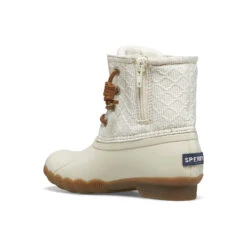 Sperry Top-Sider Big Kid's Saltwater Duck Boot Ivory/Gold -Sperry Top-Sider Sales STK167358 225