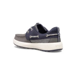 Sperry Top-Sider Big Kid's Fairwater PLUSHWAVE™ Boat Shoe Grey/Navy -Sperry Top-Sider Sales STK265251 02