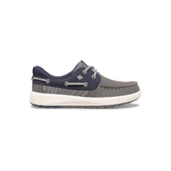 Sperry Top-Sider Big Kid's Fairwater PLUSHWAVE™ Boat Shoe Grey/Navy