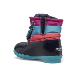 Sperry Top-Sider Little Kid's Saltwater Junior Duck Boot Navy Multi -Sperry Top-Sider Sales STL166417 225