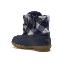 Sperry Top-Sider Big Kid's Saltwater Junior Duck Boot Navy Plaid -Sperry Top-Sider Sales STL166566 225 71
