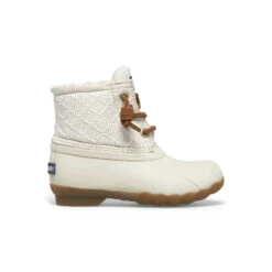 Sperry Top-Sider Little Kid's Saltwater Junior Duck Boot Ivory/Gold