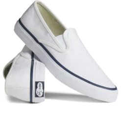 Sperry Top-Sider Unisex Cloud Slip On Deck Sneaker White -Sperry Top-Sider Sales STS17602 view 2