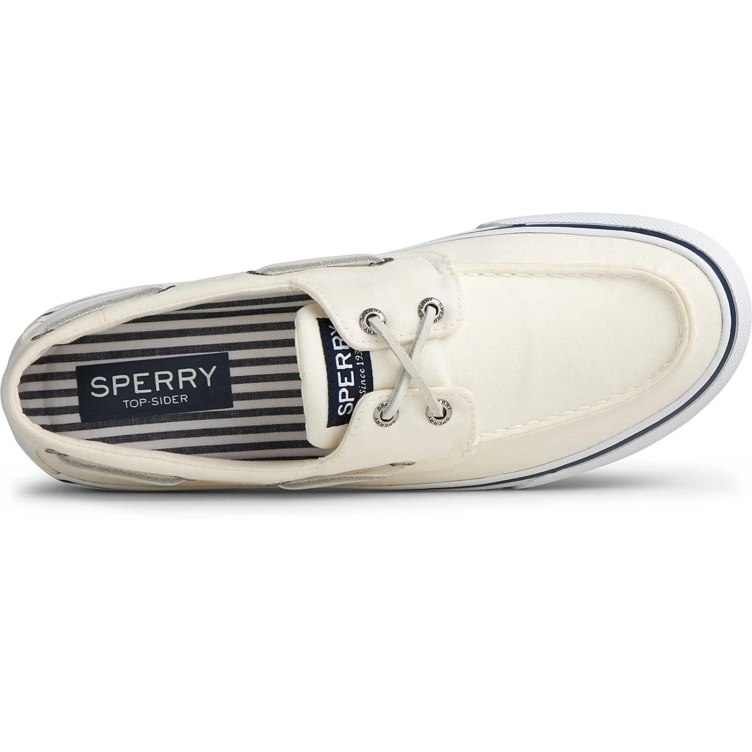 Sperry Top-Sider Men's Bahama II Sneaker Salt Washed White 8 Sperry Top-Sider Men's Bahama II Sneaker Salt Washed White - Image 6