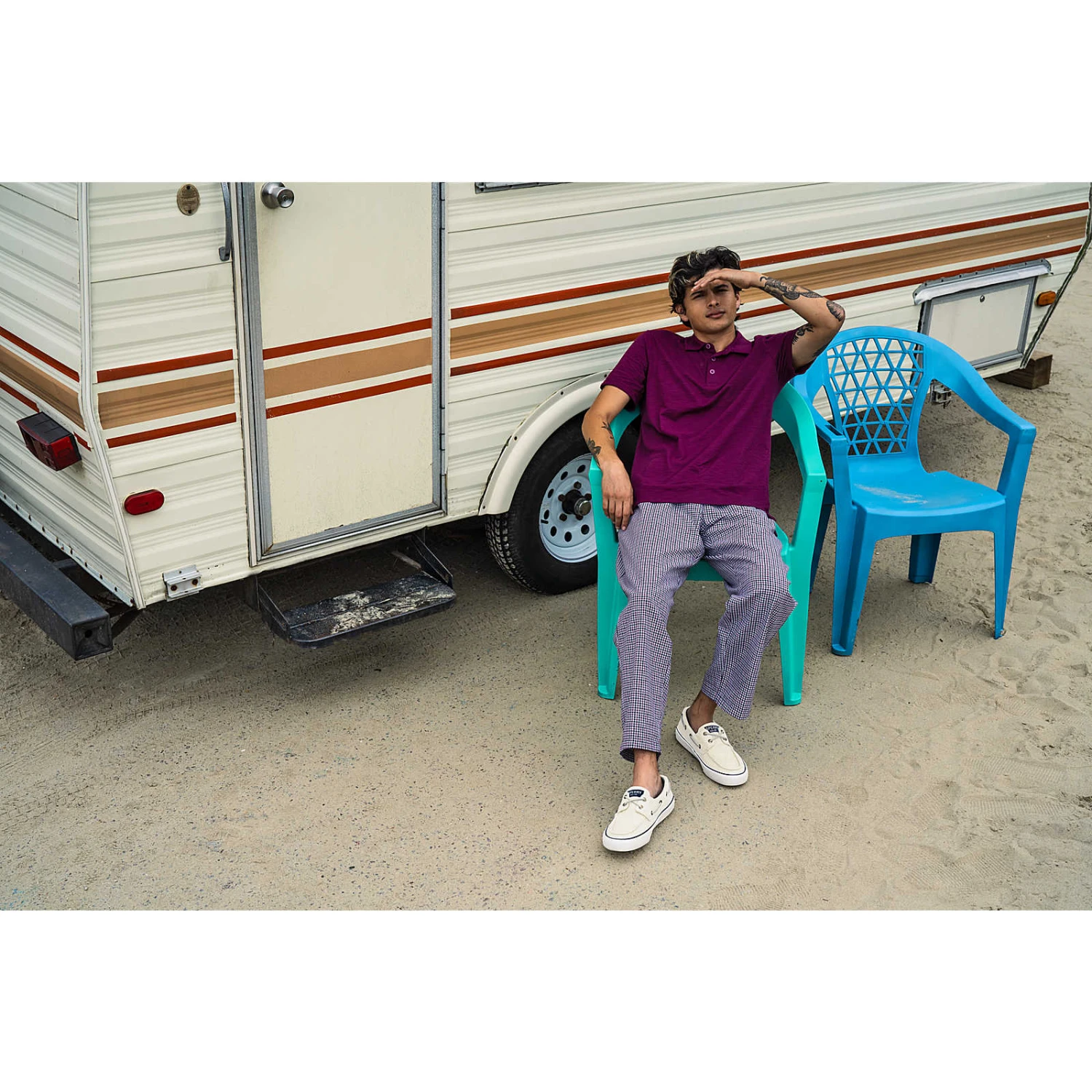 Sperry Top-Sider Men's Bahama II Sneaker Salt Washed White 4 Sperry Top-Sider Men's Bahama II Sneaker Salt Washed White - Image 2