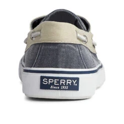 Sperry Top-Sider Men's Bahama II Sneaker Salt Washed Navy/Khaki -Sperry Top-Sider Sales STS22394 90