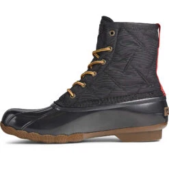 Sperry Top-Sider Men's Saltwater Nylon Duck Boot Black -Sperry Top-Sider Sales STS23071 180
