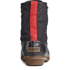 Sperry Top-Sider Men's Saltwater Nylon Duck Boot Black -Sperry Top-Sider Sales STS23071 90