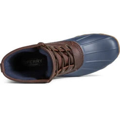 Sperry Top-Sider Men's Saltwater Duck Boot Brown/Navy -Sperry Top-Sider Sales STS23079 TOP