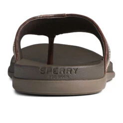 Sperry Top-Sider Men's PLUSHWAVE™ Dock Flip Flop Brown -Sperry Top-Sider Sales STS23330 90