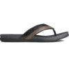 Sperry Top-Sider Men's PLUSHWAVE™ Dock Flip Flop Black -Sperry Top-Sider Sales STS23331 000