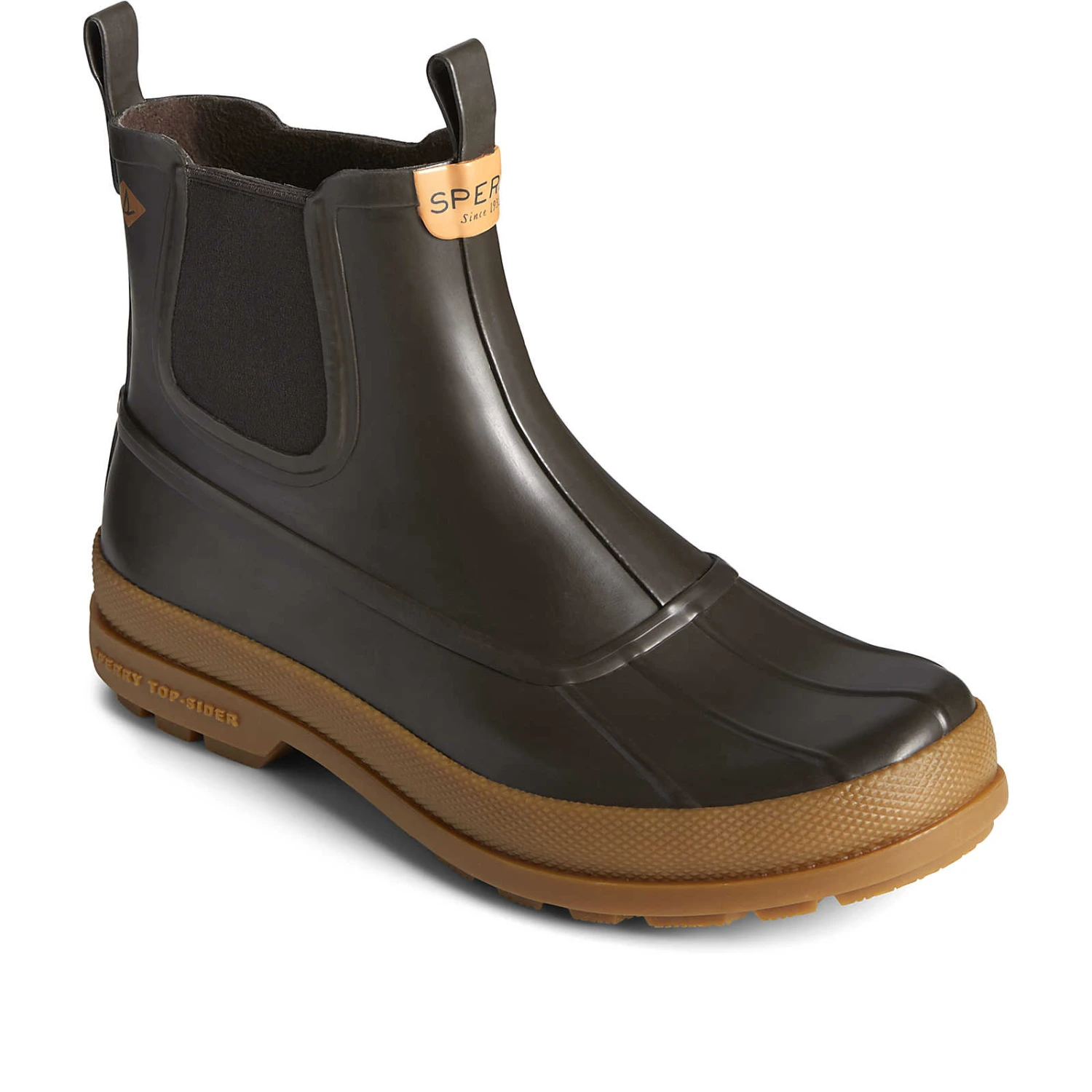 Sperry Top-Sider Men's Cold Bay Rubber Waterproof Chelsea Boot Brown 4 Sperry Top-Sider Men's Cold Bay Rubber Waterproof Chelsea Boot Brown - Image 2