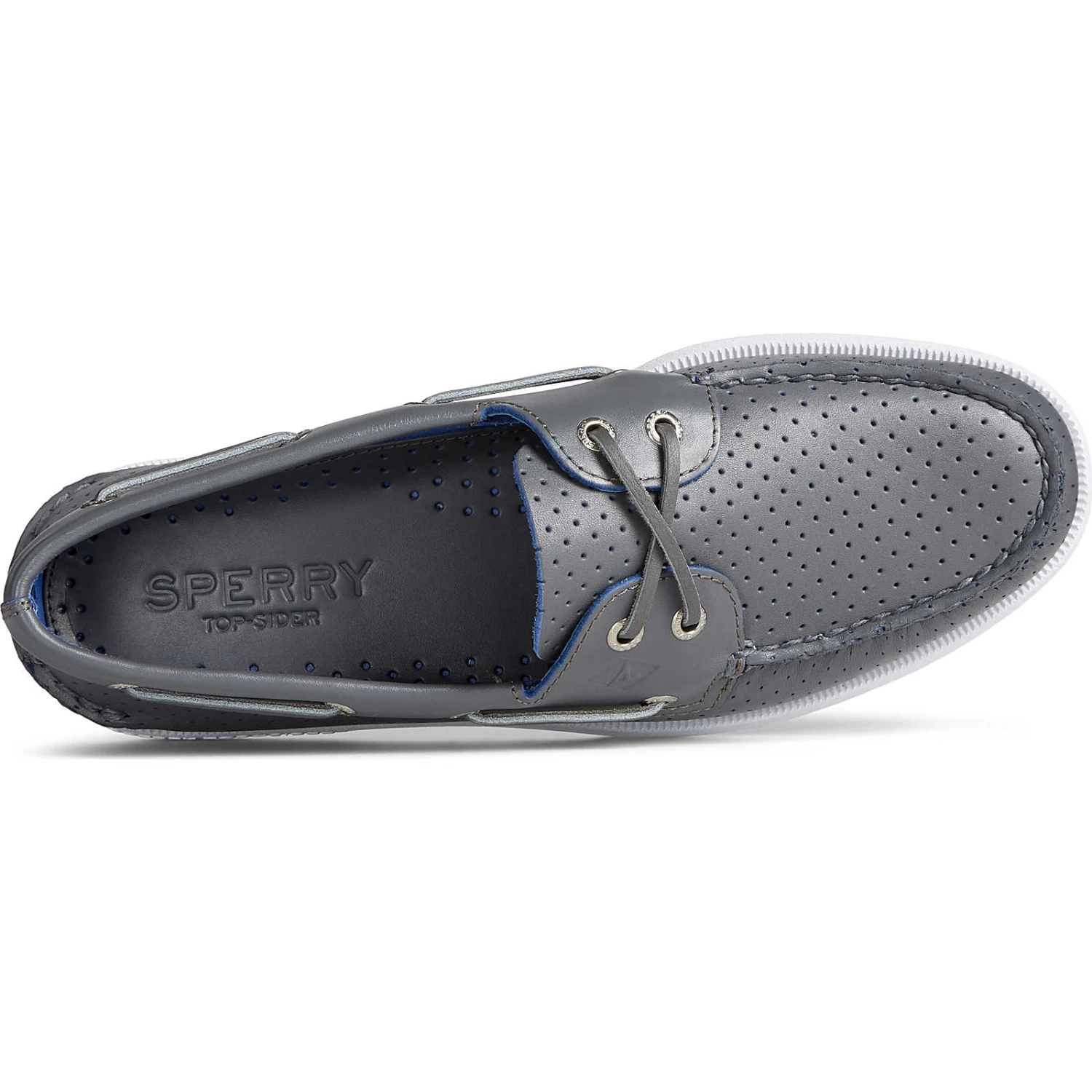 Sperry Top-Sider Men's Authentic Original™ Perforated Boat Shoe Grey 7 Sperry Top-Sider Men's Authentic Original™ Perforated Boat Shoe Grey - Image 5