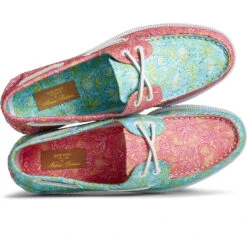 Sperry Top-Sider Men's Sperry X Brooks Brothers Authentic Original™ Boat Shoe Pink Multi -Sperry Top-Sider Sales STS24329 TOP