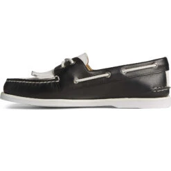 Sperry Top-Sider Men's Sperry X Brooks Brothers Authentic Original™ Kiltie Boat Shoe Black/White -Sperry Top-Sider Sales STS24331 180