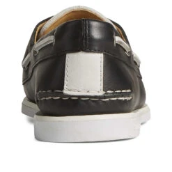 Sperry Top-Sider Men's Sperry X Brooks Brothers Authentic Original™ Kiltie Boat Shoe Black/White -Sperry Top-Sider Sales STS24331 90