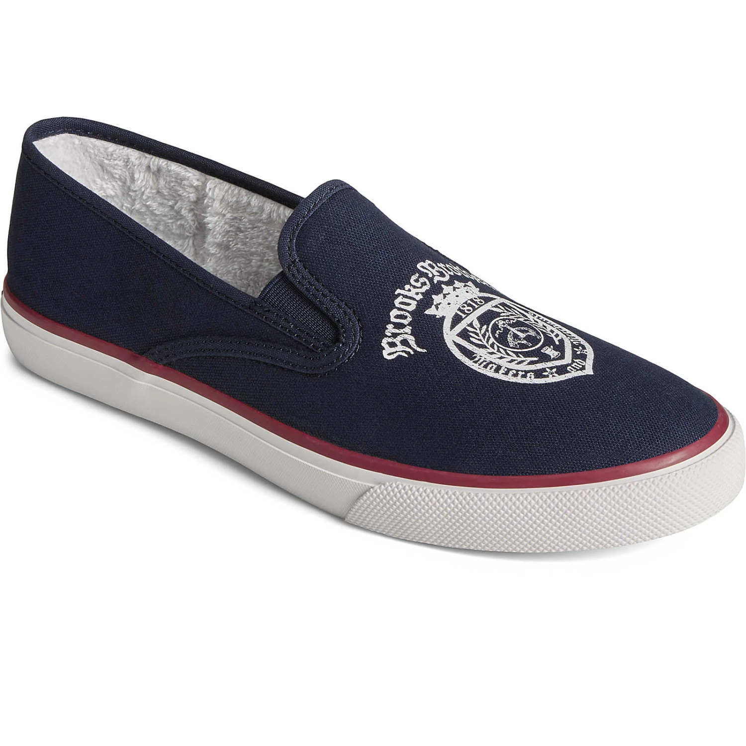 Sperry Top-Sider Women's Sperry X Brooks Brothers Slip On Sneaker Navy 4 Sperry Top-Sider Women's Sperry X Brooks Brothers Slip On Sneaker Navy - Image 2