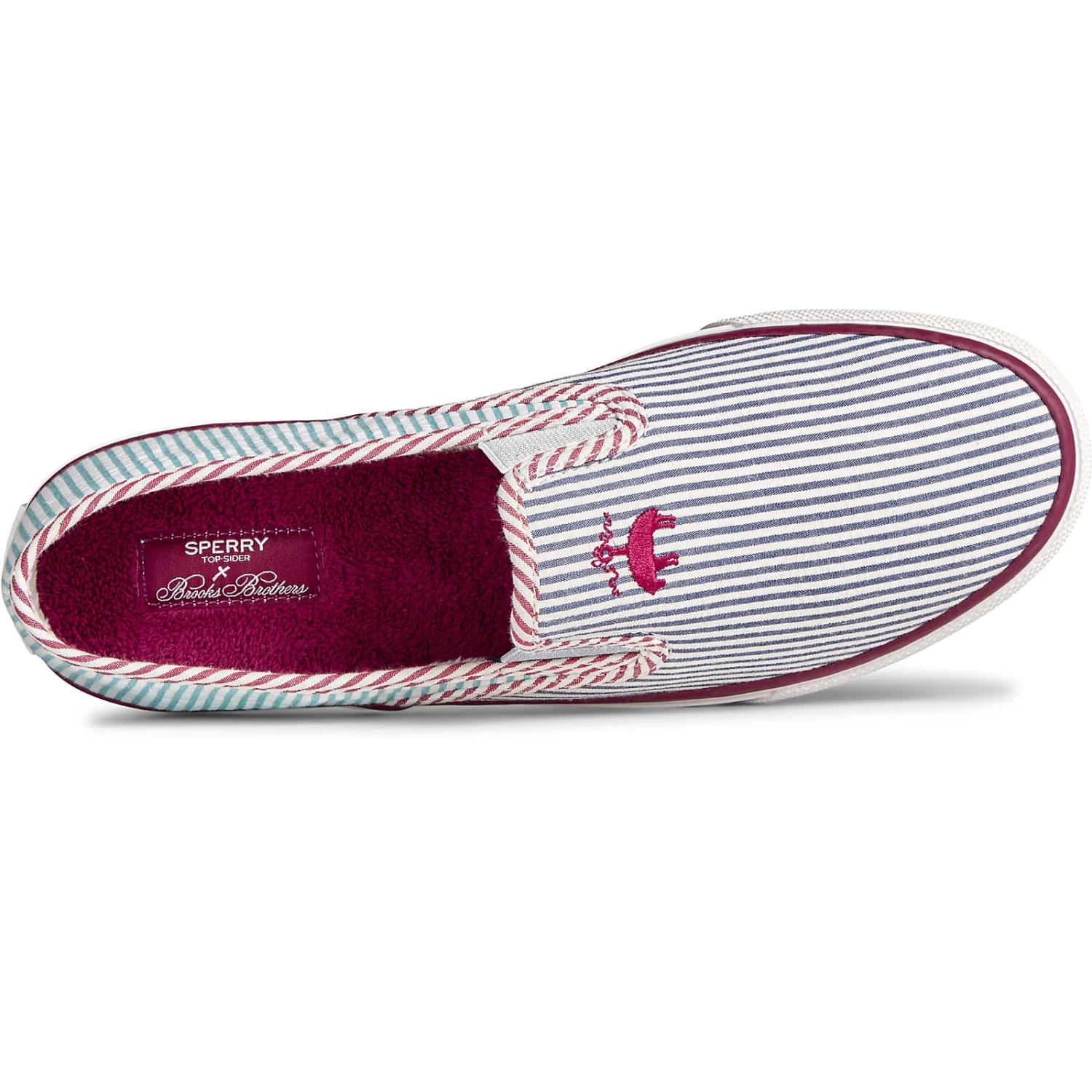 Sperry Top-Sider Men's Sperry X Brooks Brothers Slip On Sneaker Blue Multi 7 Sperry Top-Sider Men's Sperry X Brooks Brothers Slip On Sneaker Blue Multi - Image 5