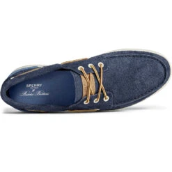 Sperry Top-Sider Men's Sperry X Brooks Brothers Authentic Original™ 3-Eye Cup Boat Shoe Navy -Sperry Top-Sider Sales STS24348 TOP