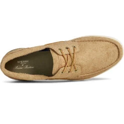 Sperry Top-Sider Men's Sperry X Brooks Brothers Authentic Original™ 3-Eye Cup Boat Shoe Tan -Sperry Top-Sider Sales STS24349 TOP