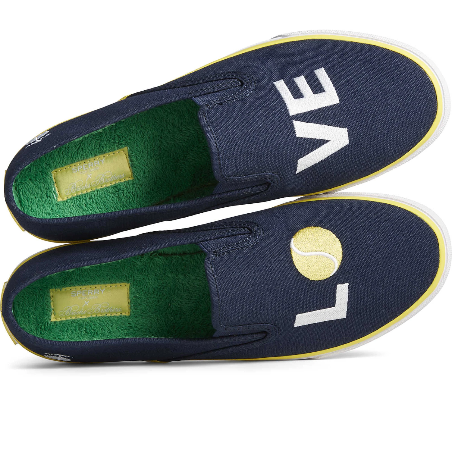 Sperry Top-Sider Men's Sperry X Brooks Brothers Slip On Sneaker Navy 7 Sperry Top-Sider Men's Sperry X Brooks Brothers Slip On Sneaker Navy - Image 5