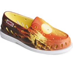 Sperry Top-Sider Men's Sperry X JAWS Authentic Original™ Float Boat Shoe Orange Multi -Sperry Top-Sider Sales STS24445