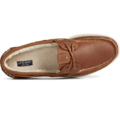Sperry Top-Sider Men's Authentic Original™ 2-Eye Cozy Boat Shoe Tan -Sperry Top-Sider Sales STS24468 TOP